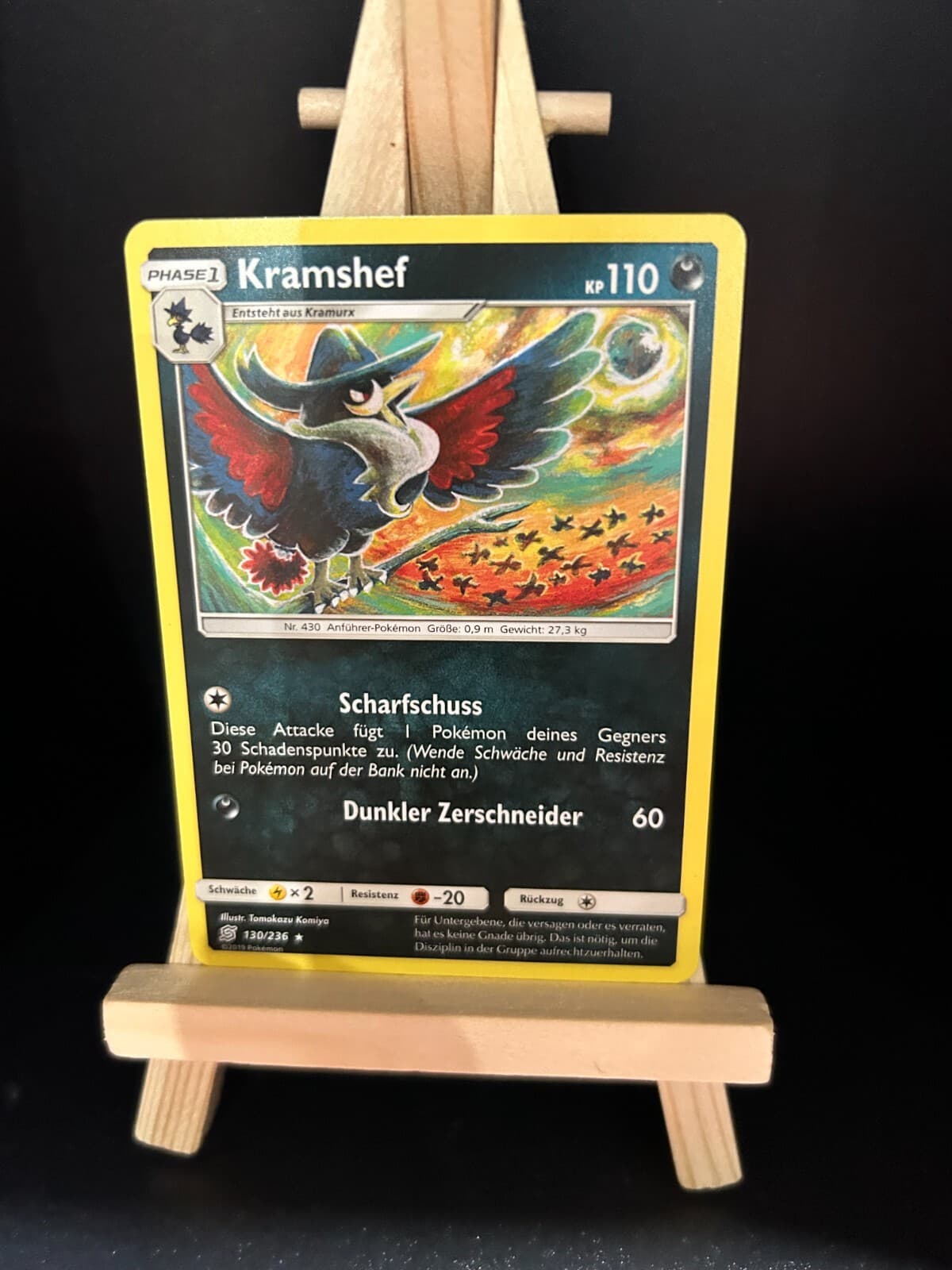 Kramshef 130/236 Pokemon Karte TCG aus Bund der Gleichgesinnten