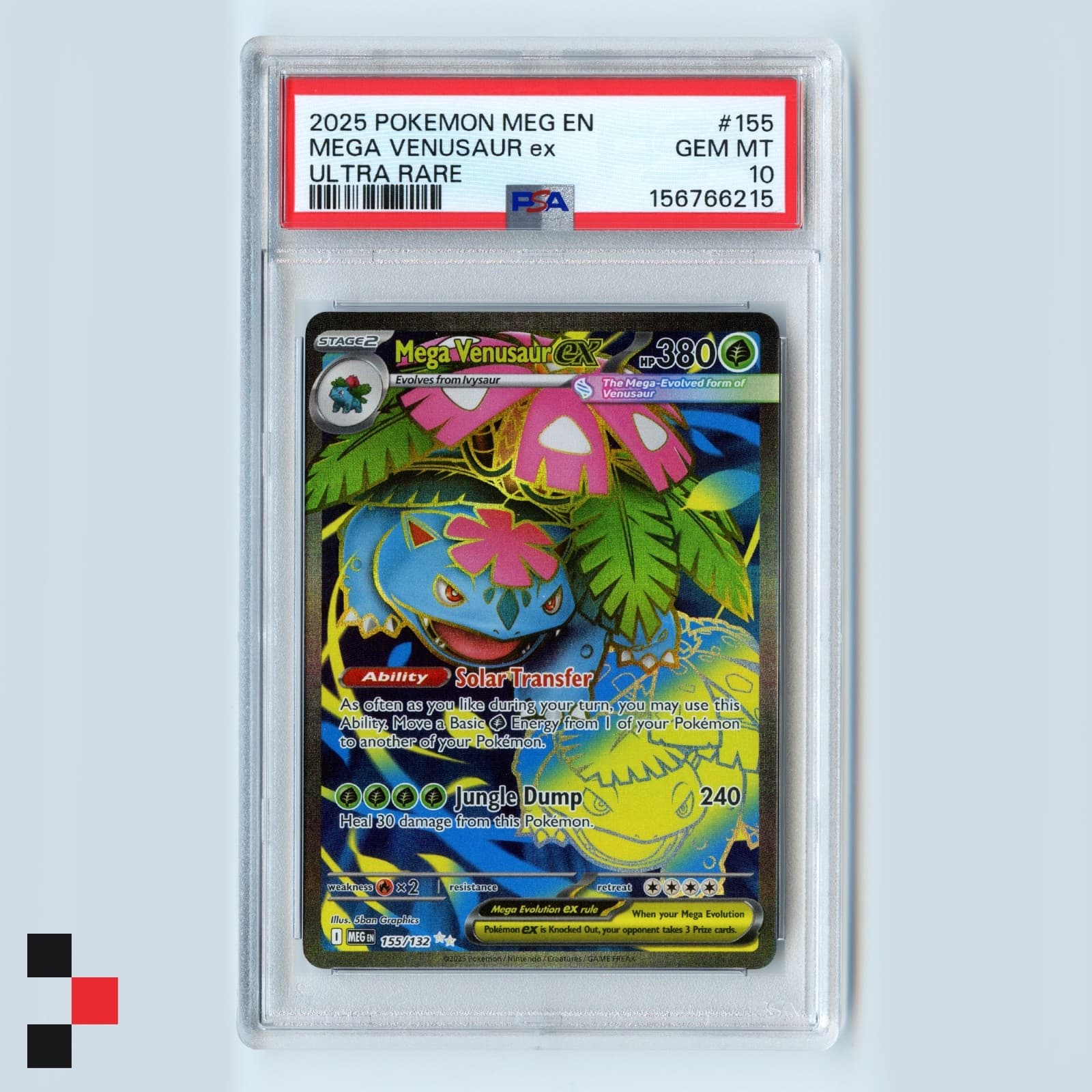 **PSA 10** 2025 POKEMON MEG EN-MEGA EVOLUTION ULTRA RARE #155 MEGA VENUSAUR EX