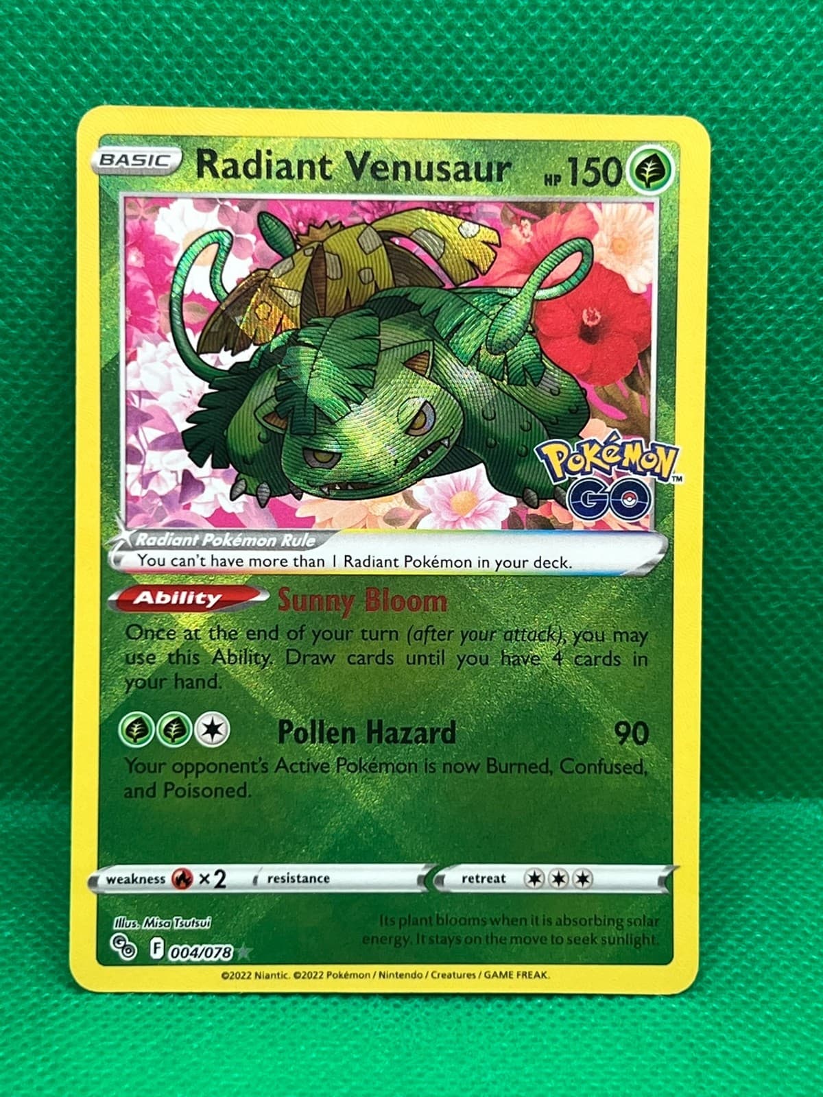 Pokémon Tcg Radiant Venusaur 004/078 Pokemon GO