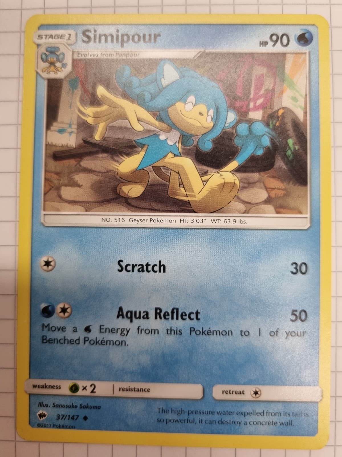 Pokémonkarte Sodachita 37/147 Nacht in Flammen