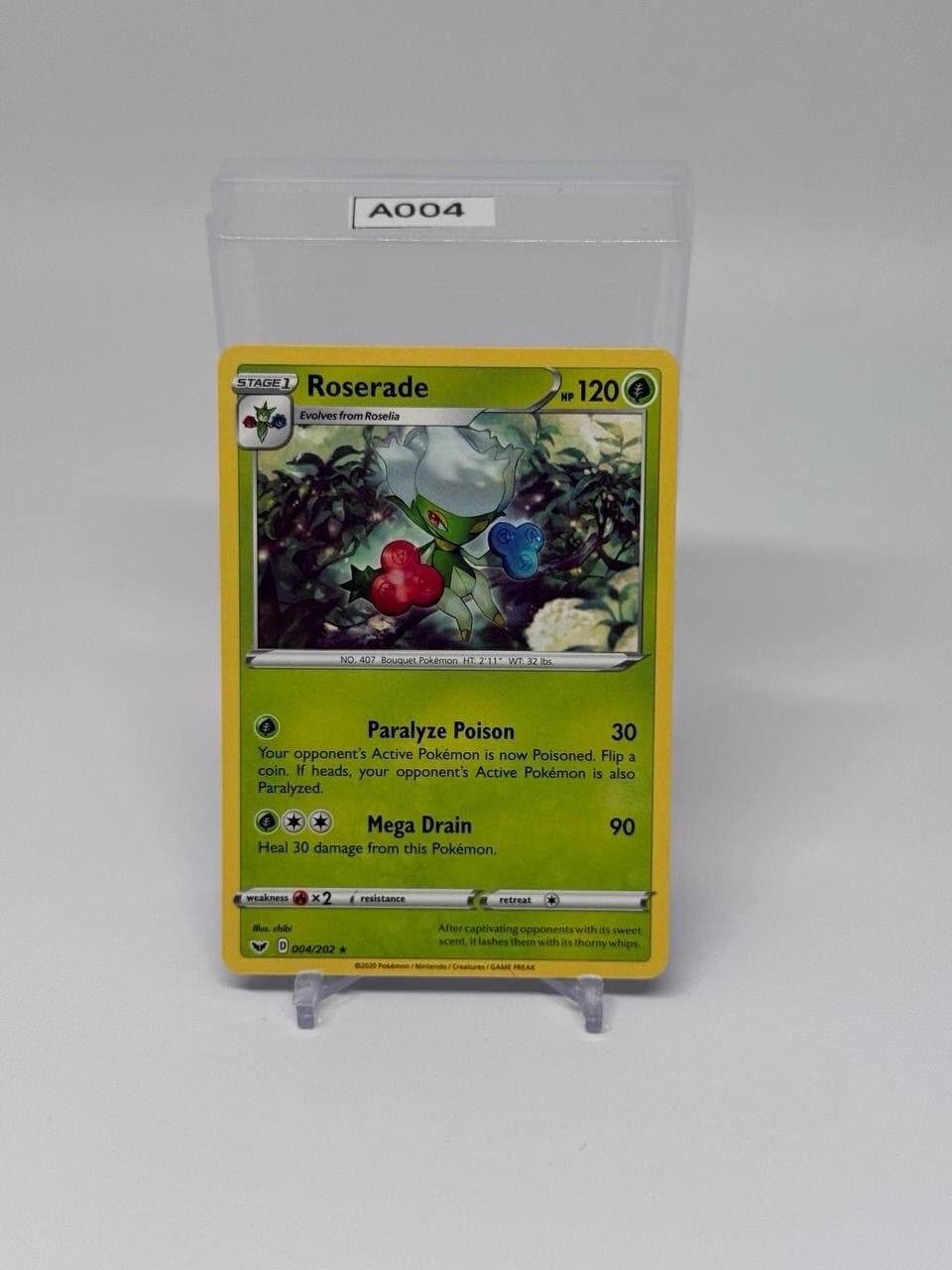 Roserade 4/202 - Sword & Shield - Rare - Pokemon Card TCG / 2020