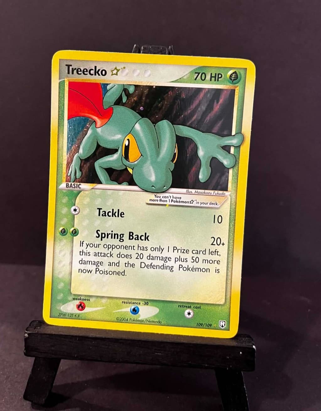 Pokemon TCG - TREECKO - EX Team Rocket Returns - GOLD STAR HOLO - 109/109