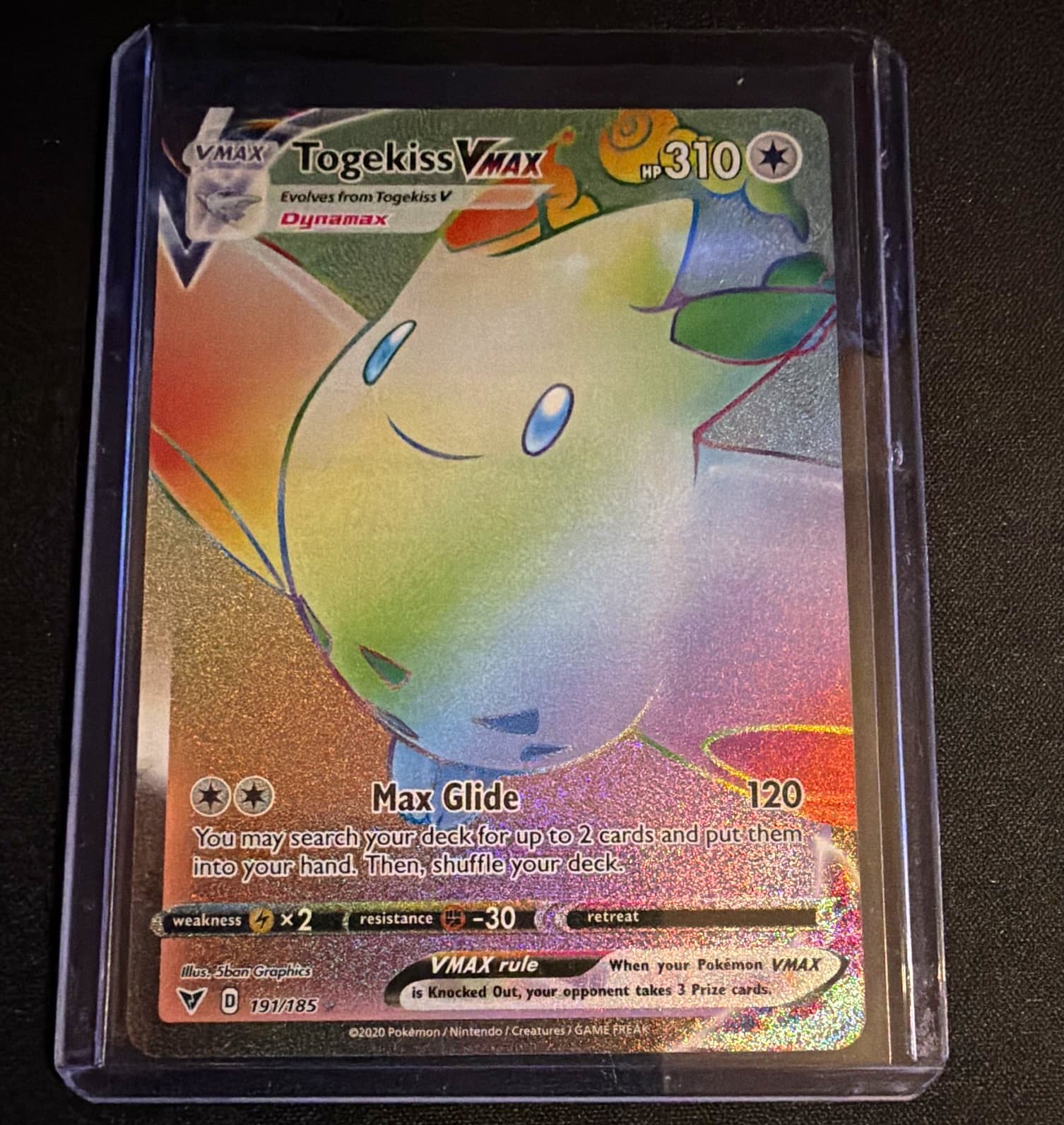 The Pokémon Company Togekiss VMAX 191/185 Vivid Voltage Full Art Holo SR EN