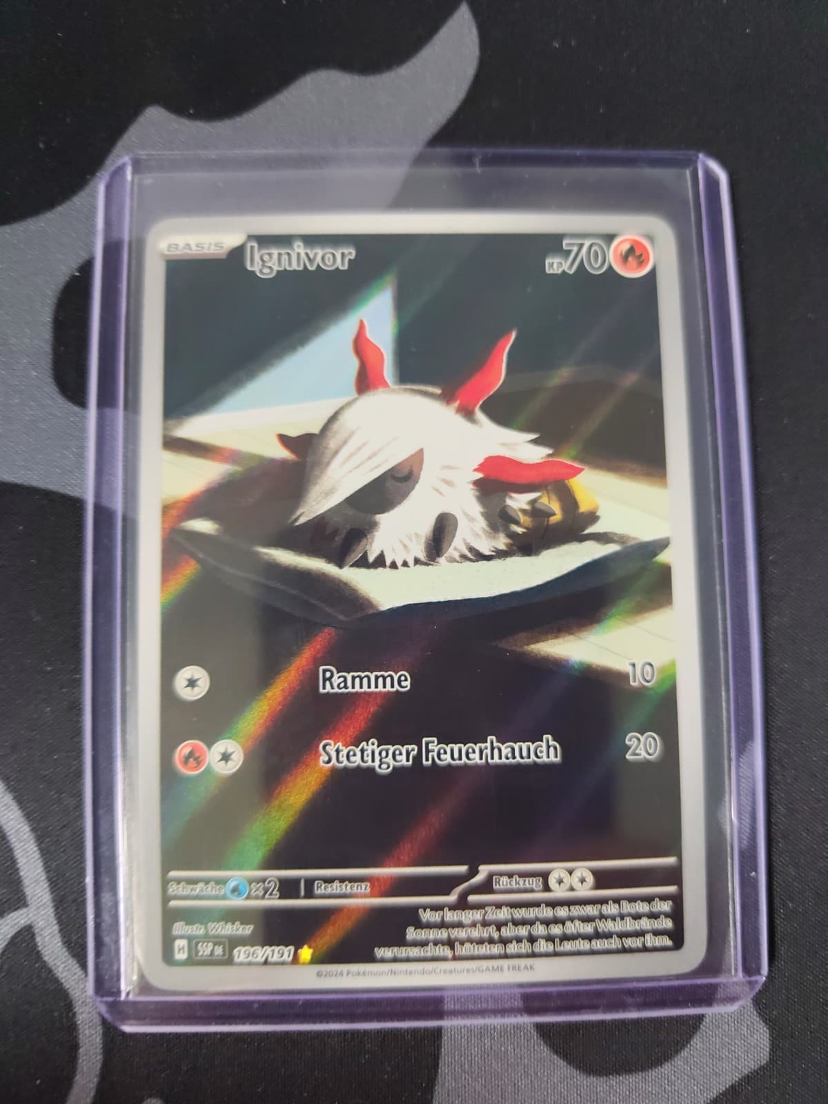 Pokémon Ignivor 196/191 | Illustration Rare | Stürmische Funken | Deutsch NM
