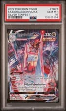 2022 POKEMON SWORD & SHIELD SILVER TEMPEST #TG21 FULL ART/DURALUDON VMAX PSA 10