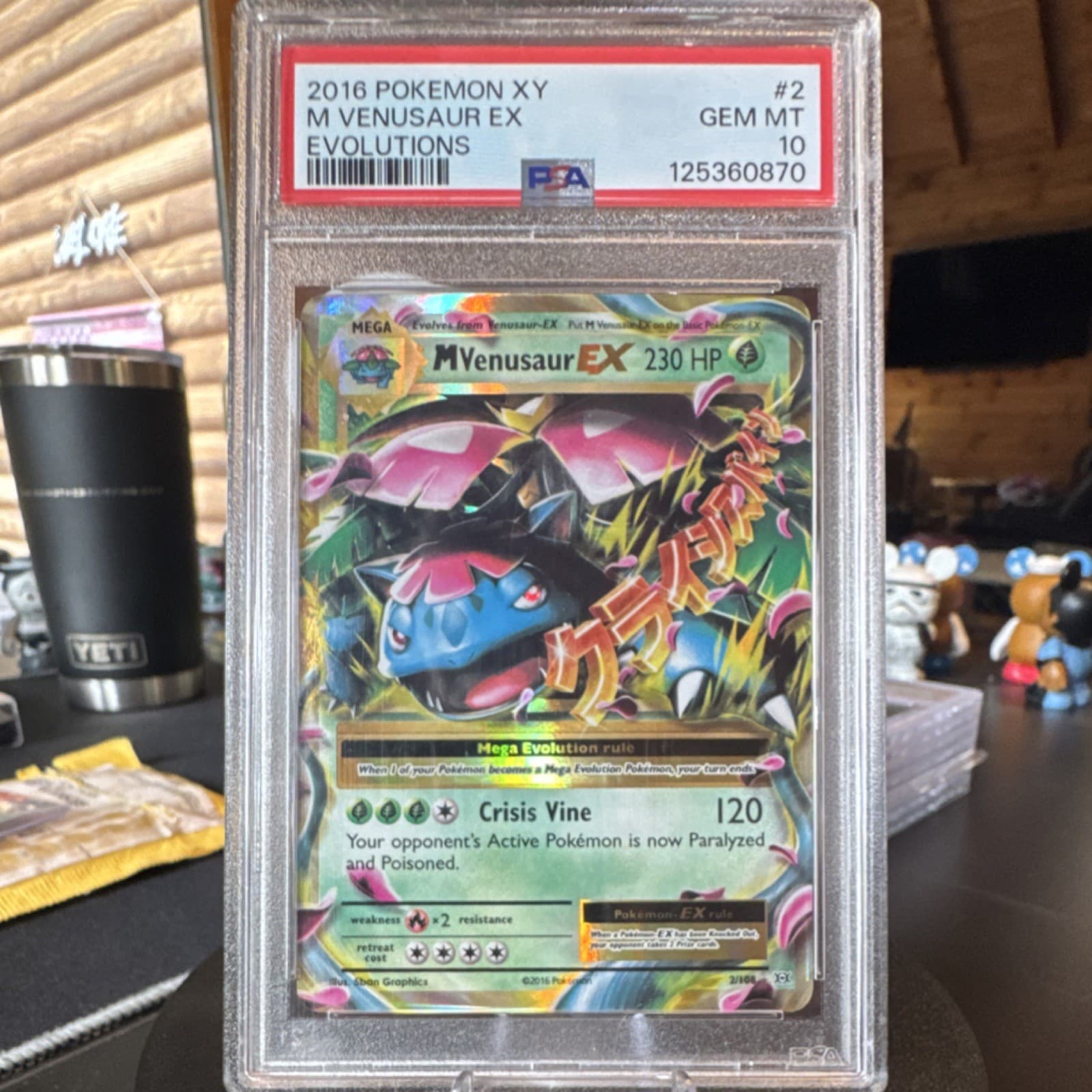 Pokemon M Venusaur EX Evolutions 2/108 Full Art Holo EN PSA 10 2016