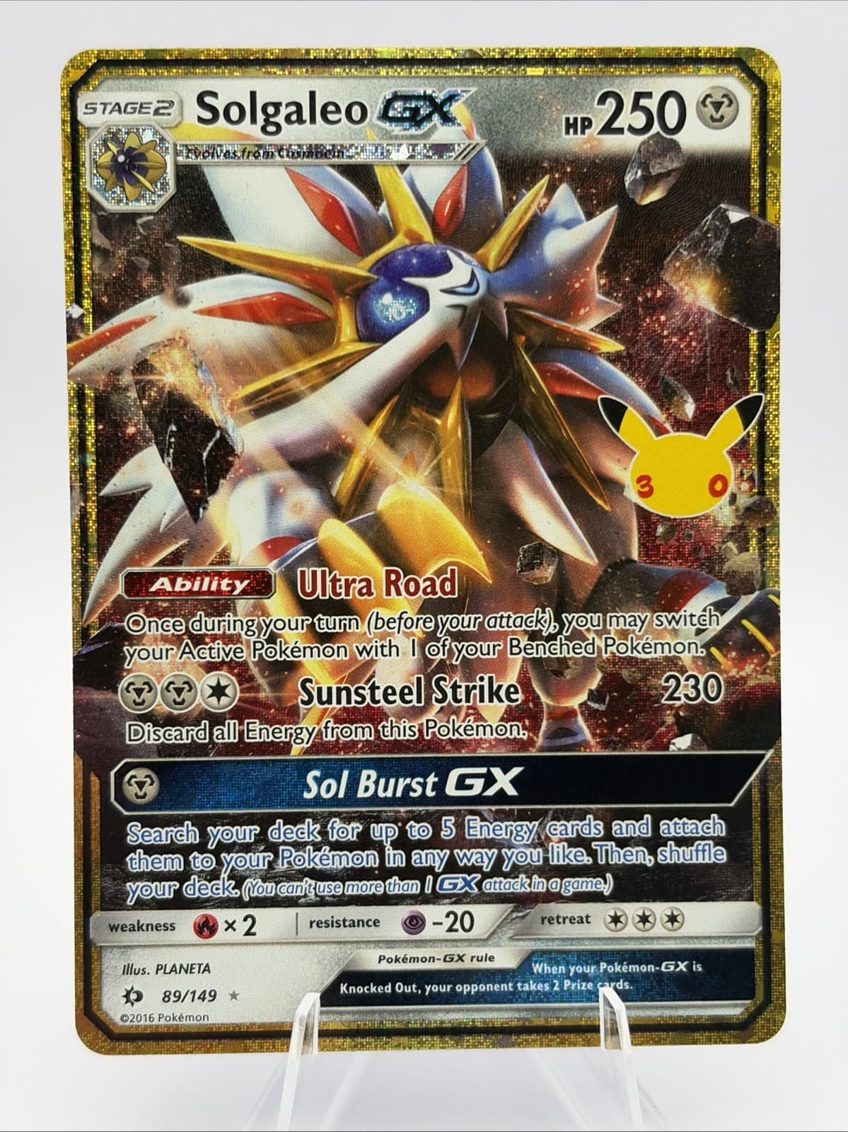 Solgaleo GX 89/149 Me: 30th Celebration EX-01 Booster: Classic Collection Holo