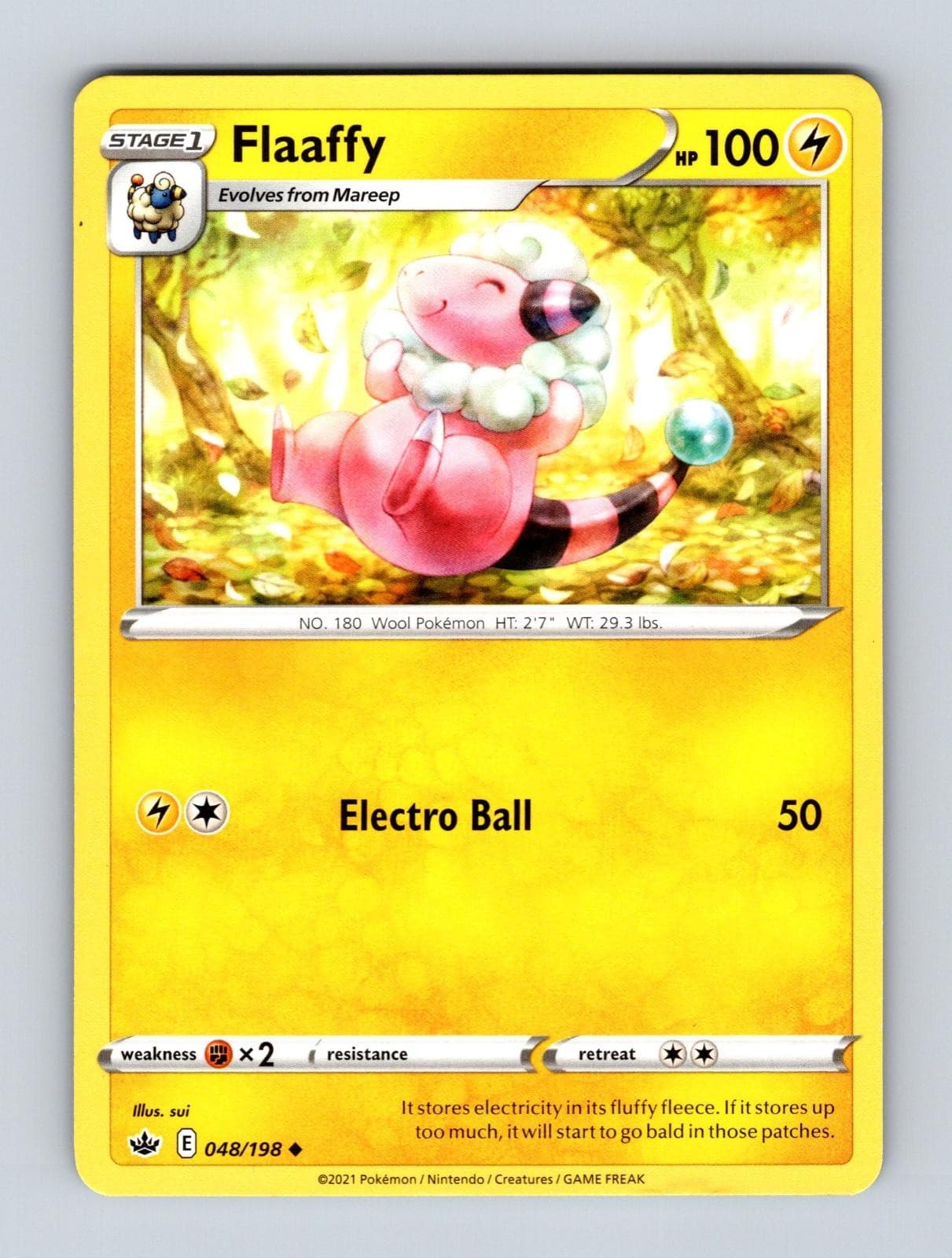 Flaaffy 048/198 Chilling Reign Pokemon Lightly Played Uncommon