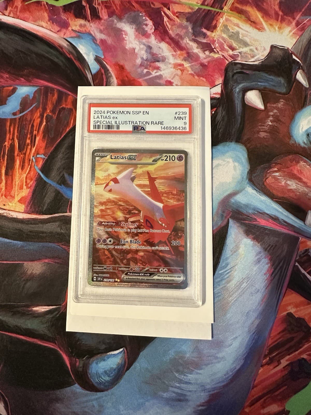 PSA 9 2024 Pokémon TCG Latias ex 239/191 Surging Sparks SIR EN Holo