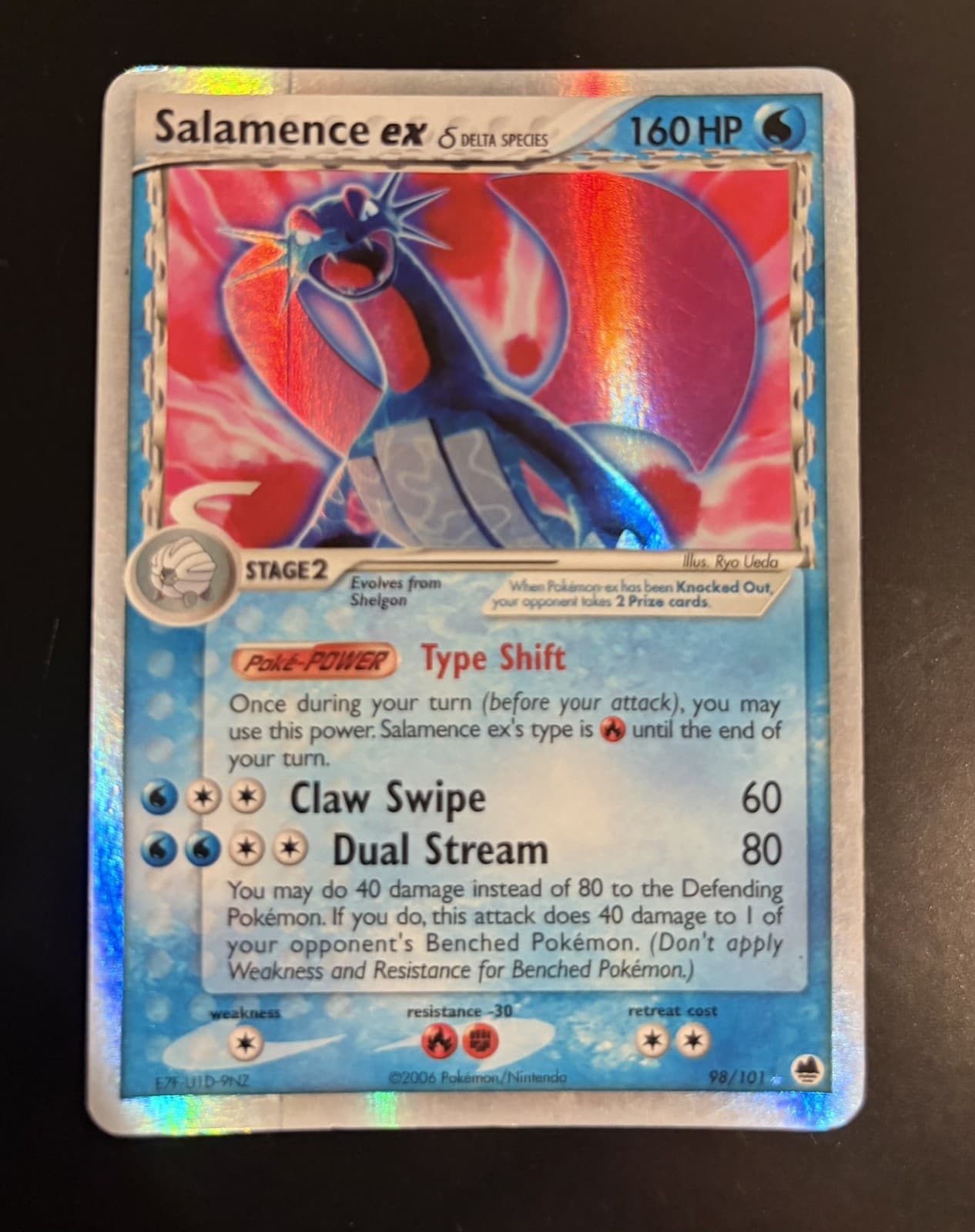 The Pokémon Company Salamence ex 98/101 Dragon Frontiers Delta Holo EN