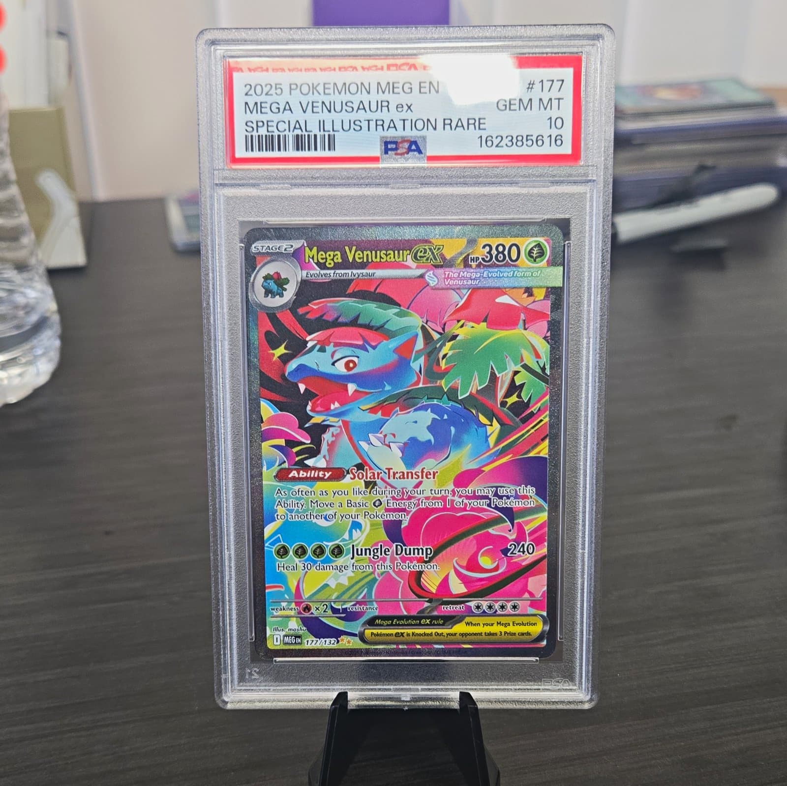 Mega Venusaur ex PSA 10 Pokemon TCG Me01: Mega Evolution 177/132 SIR Holo
