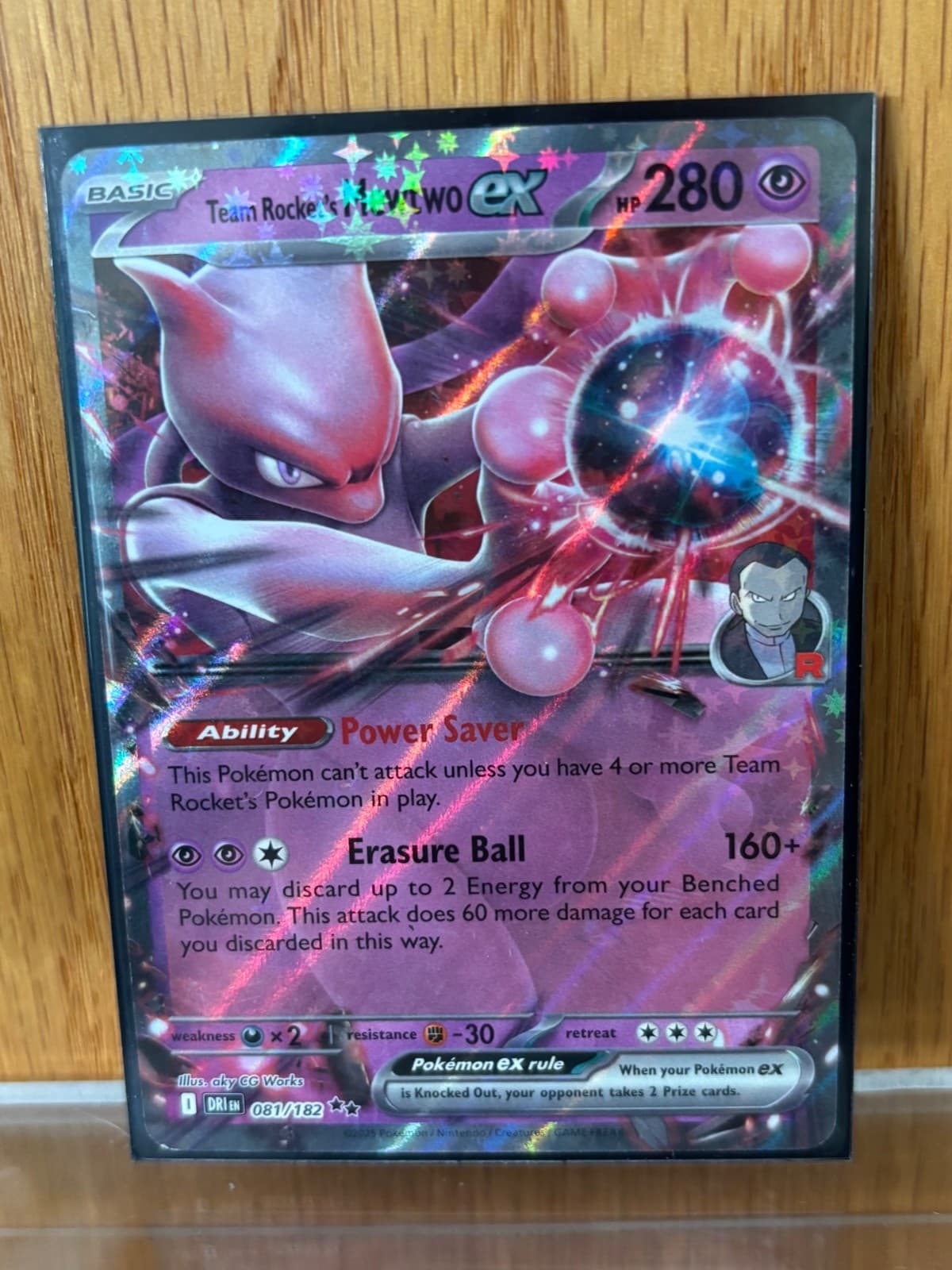 Team Rocket's Mewtwo ex 81/182 Sv10:Destined Rivals