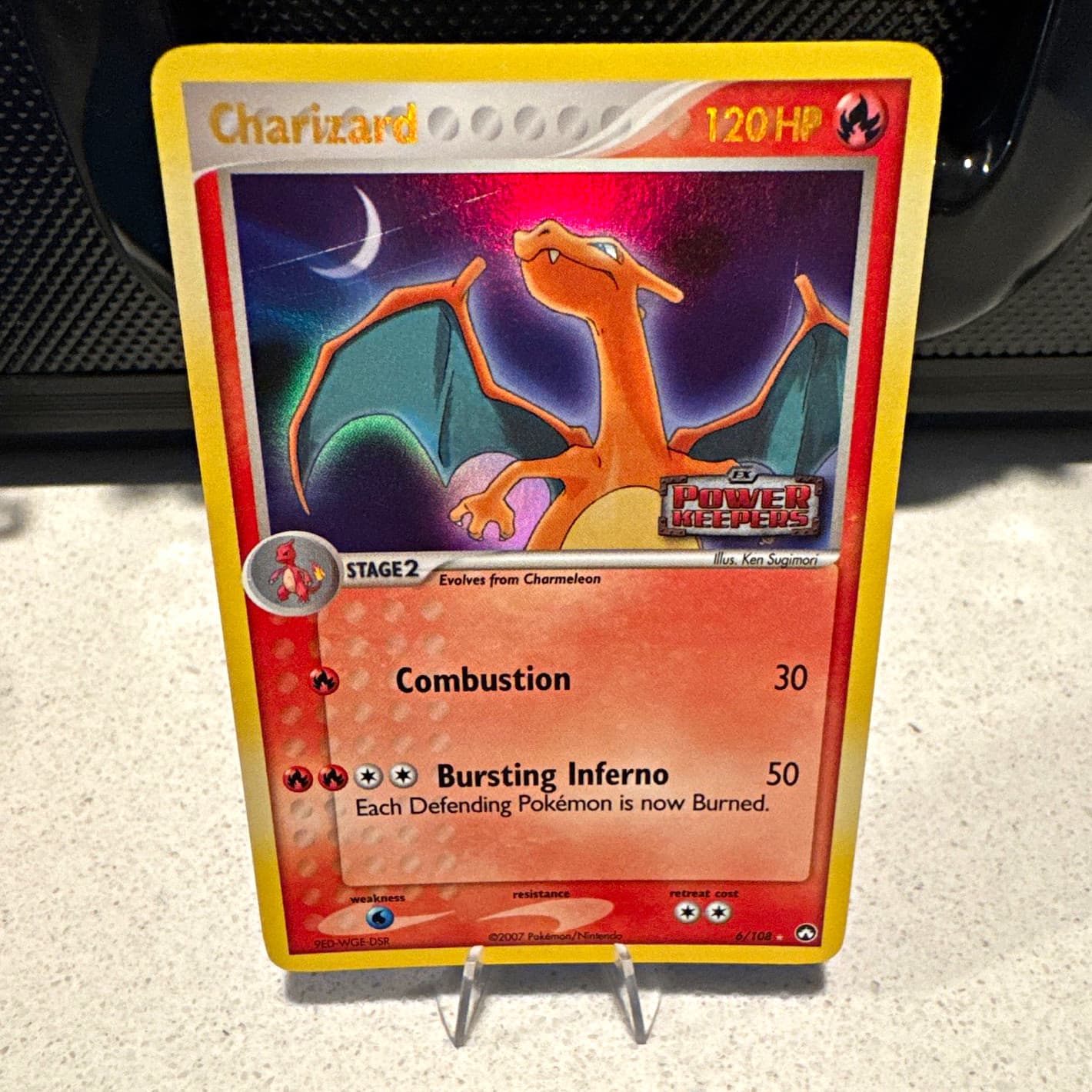 Nintendo Pokemon TCG Charizard EX Power Keepers 6/108 Holo Rare 2007