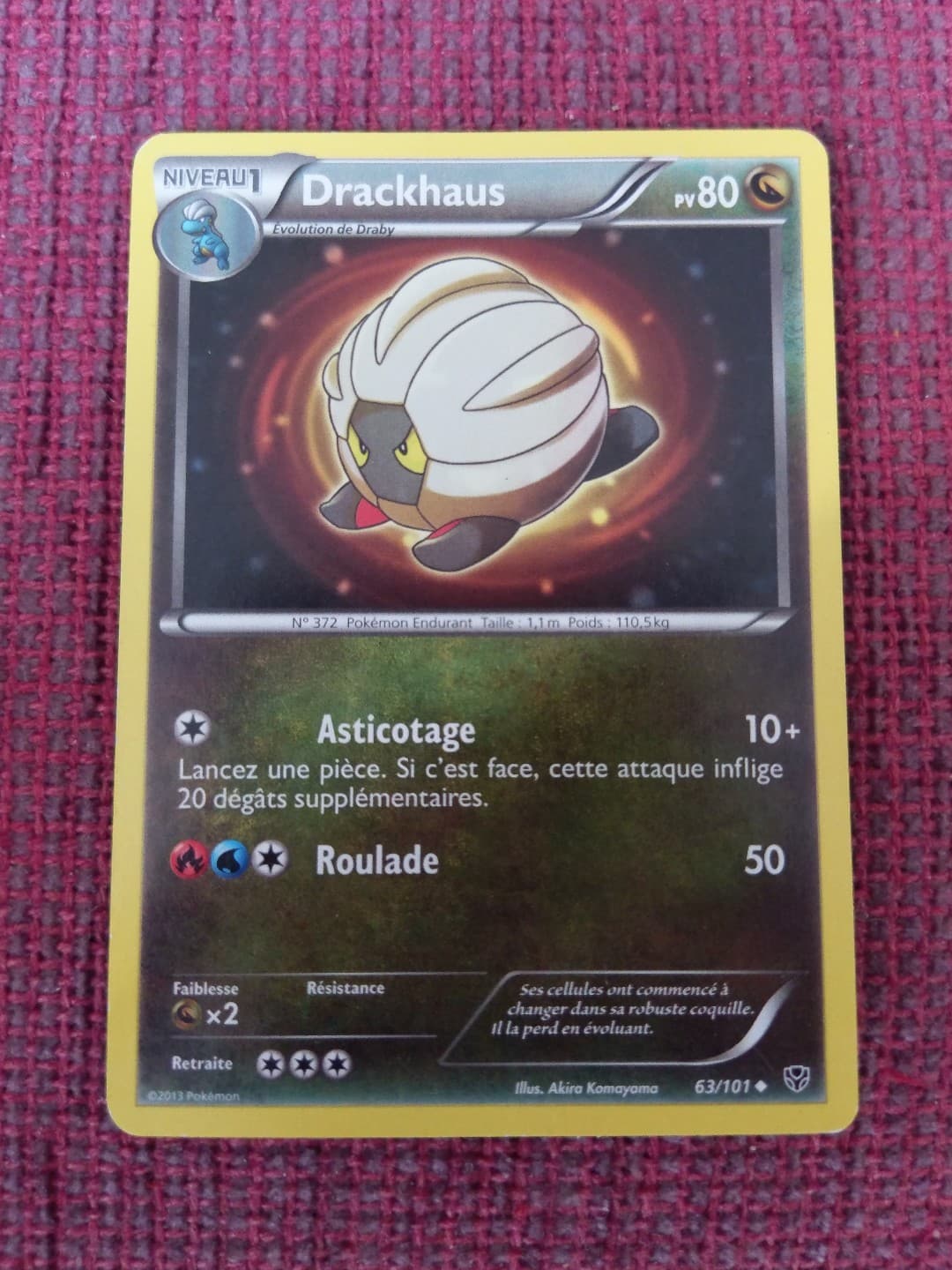 pokemon drackhaus N&B explosion plasma 63/101 PV 80