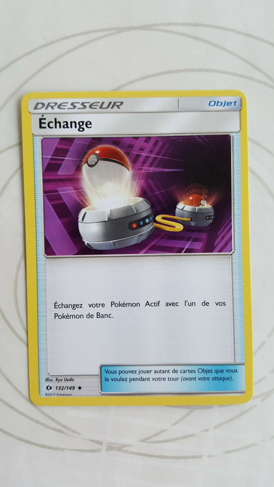 😀 😀 😀 Carte Pokemon ECHANGE 132/149 Soleil et Lune 1 SL1 FR TBET