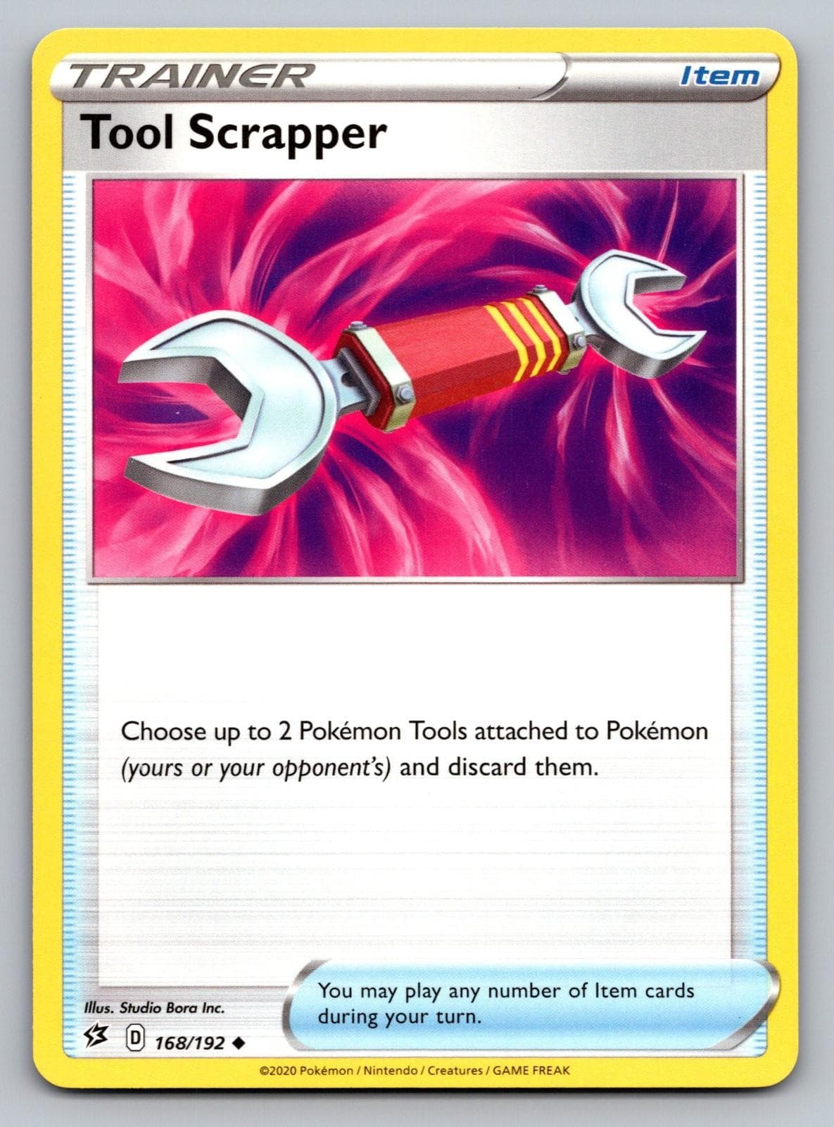 Pokemon Tool Scrapper 168/192 Uncommon Rebel Clash Trainer Card 2020 NM
