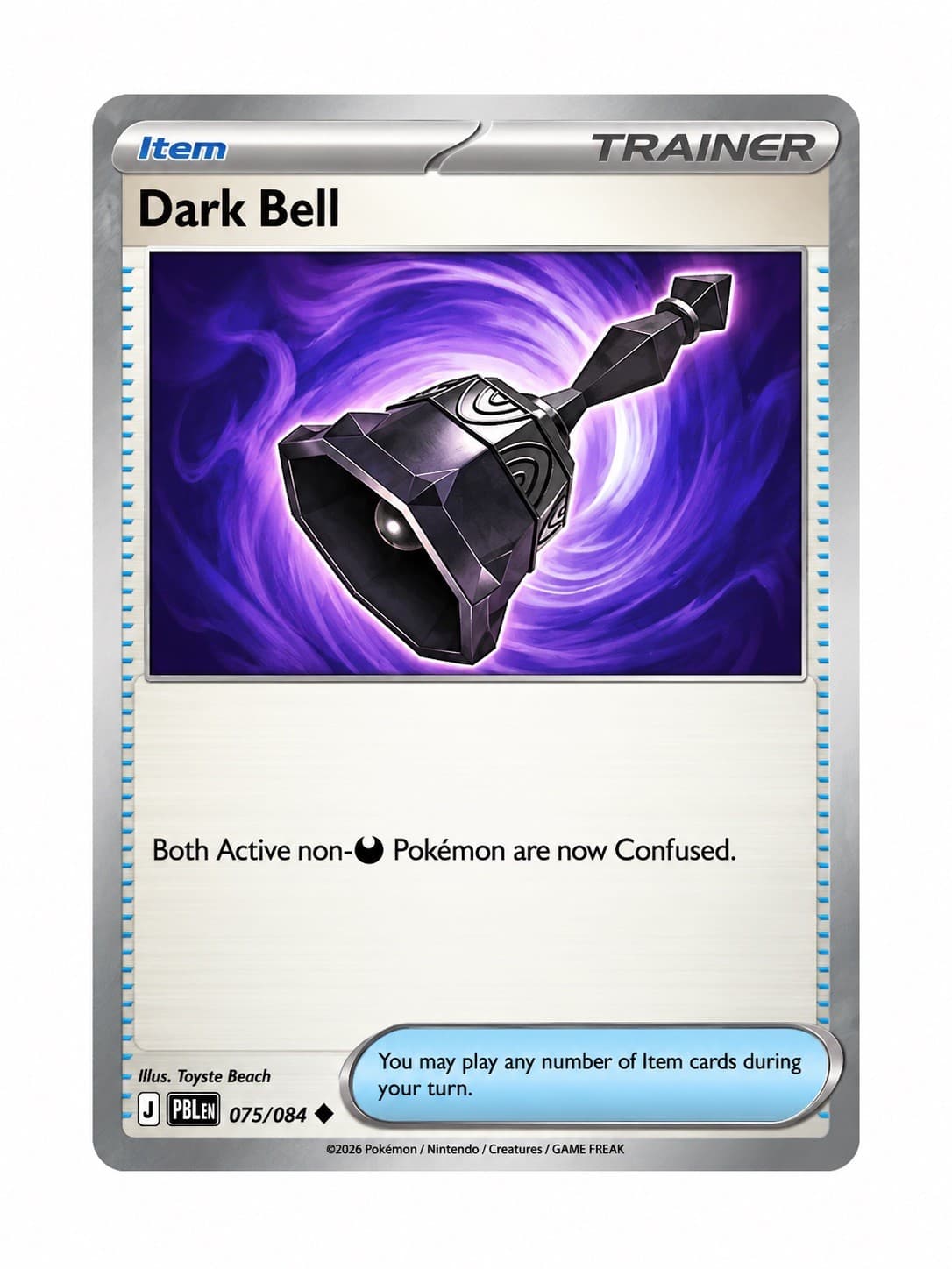 Dark Bell 75/84 75 ME05 Pitch Black U NM English Pokémon