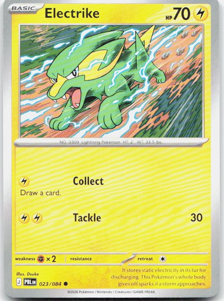 Electrike 23/84 23 ME05 Pitch Black C NM English Pokémon