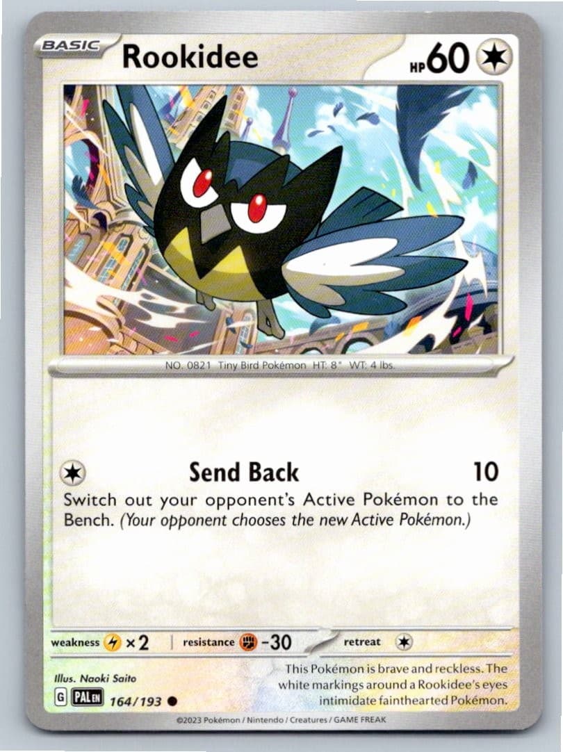 2023 POKEMON ROOKIDEE PALDEA EVOLVED 164/193 C NM A84275 FREE S&H