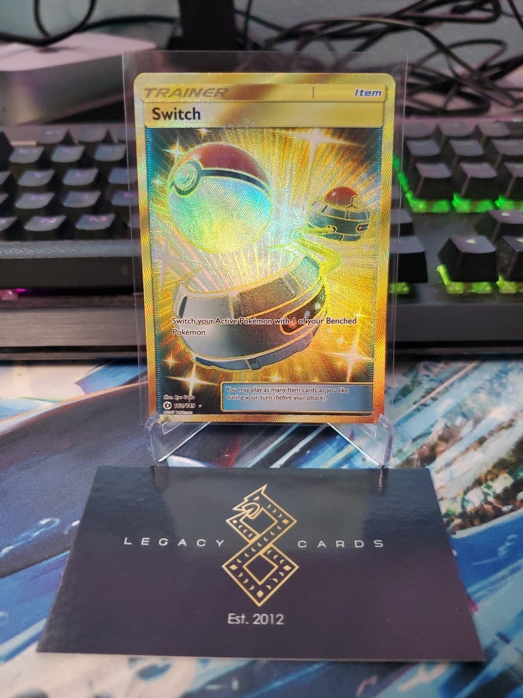 Switch 160/149 - Sun & Moon Base Set Secret Rare - Pokémon TCG (LP)