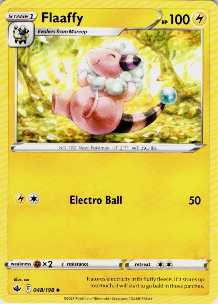 Flaaffy 048/198 Uncommon Chilling Reign Pokemon Lightly Played