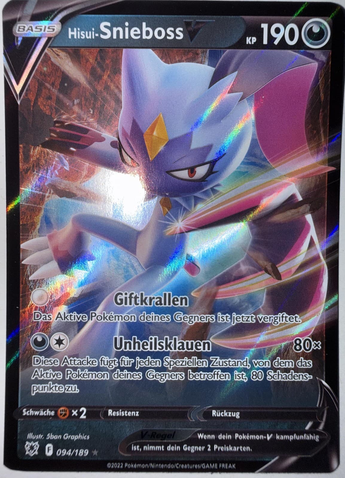 Pokemon - Hisui-Snieboss V - Astralglanz - 094/189 - NM - Deutsch