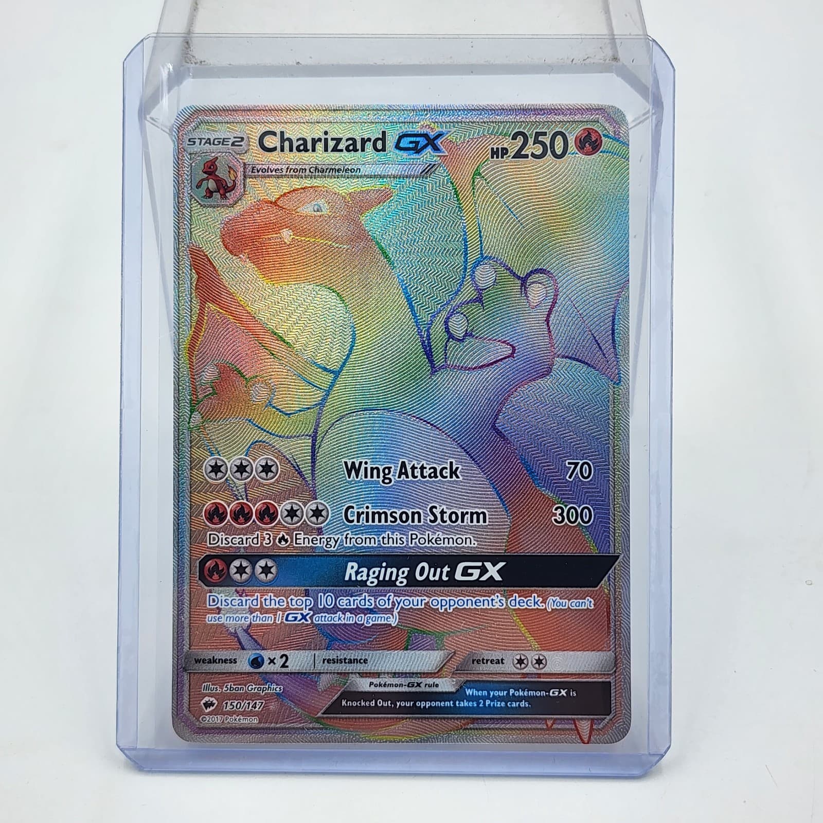 Charizard GX 150/147 HOLO (Secret) - Pokemon Burning Shadows NrMt