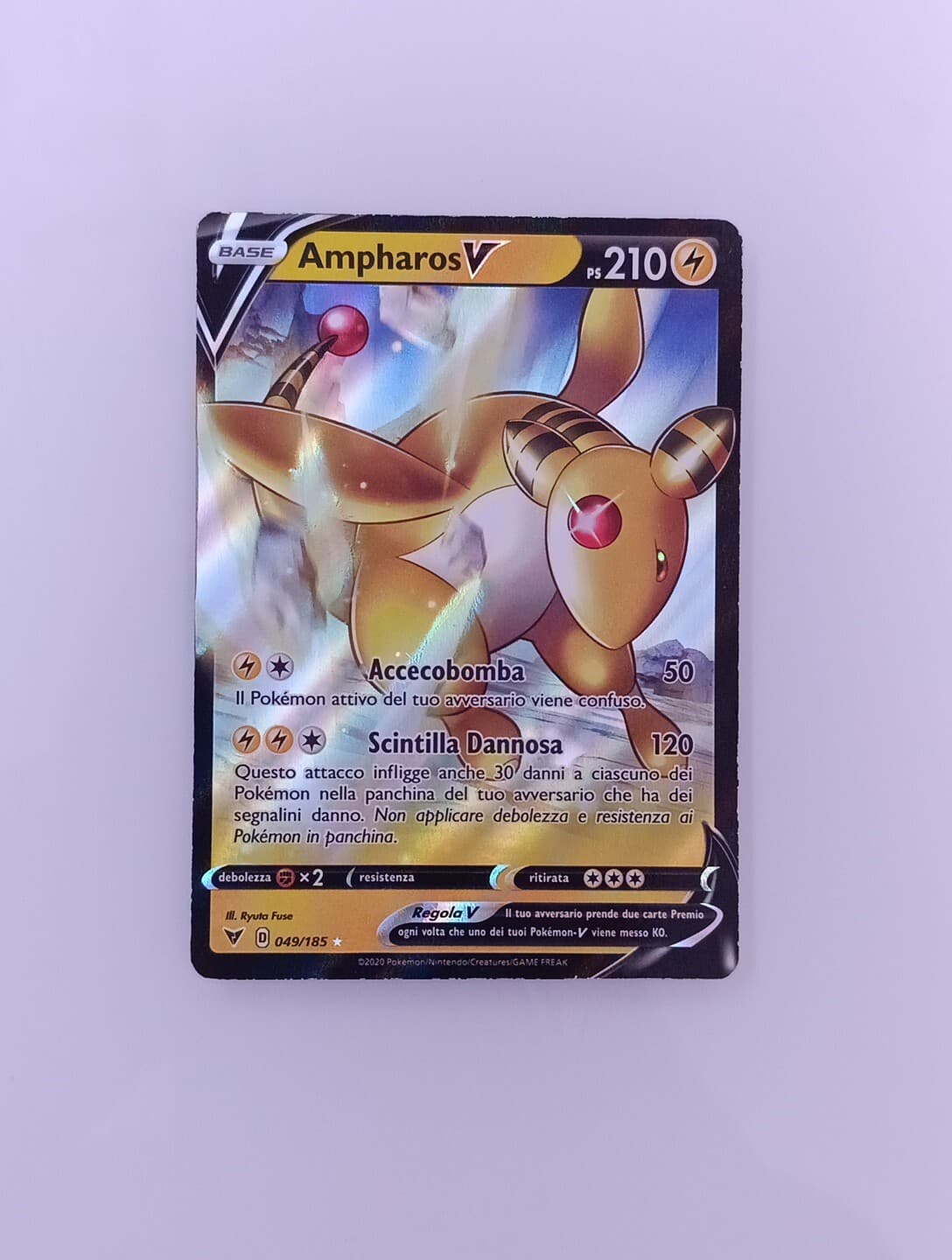Carta Pokemon - AMPHAROS GX 43/181 - Gioco Di Squadra - ITA - Near Mint -