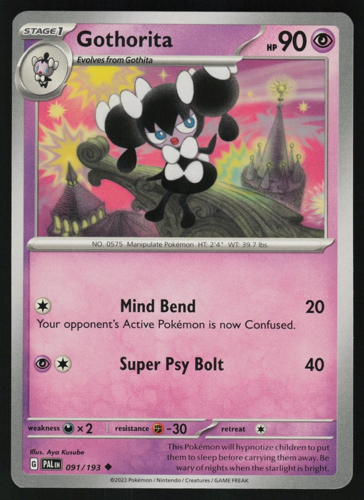 Gothorita 091/193 Uncommon - Pokemon Paldea Evolved