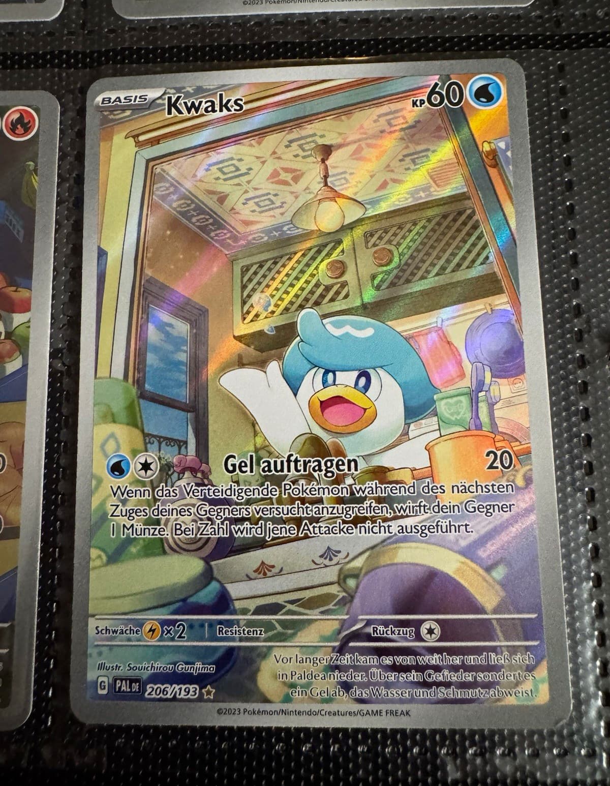 Pokémon TCG Kwaks 206/193 IR Holo Paldea Evolved Deutsch 2023