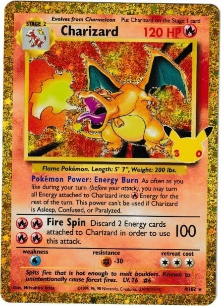 Pokemon Charizard 2026 ME: 30th Celebration Classic Collection 4/102 Near Mint