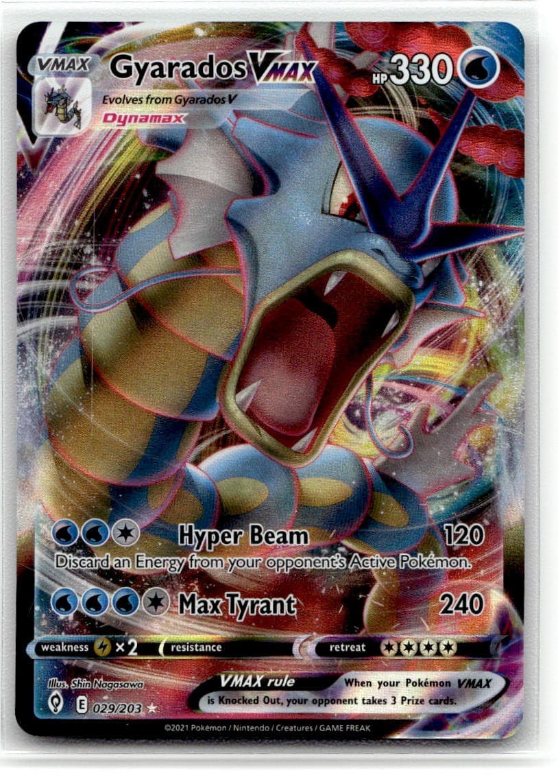 Gyarados VMAX #29/203 (Holo) (NM) SWSH07: Evolving Skies SWSH07 Pokemon