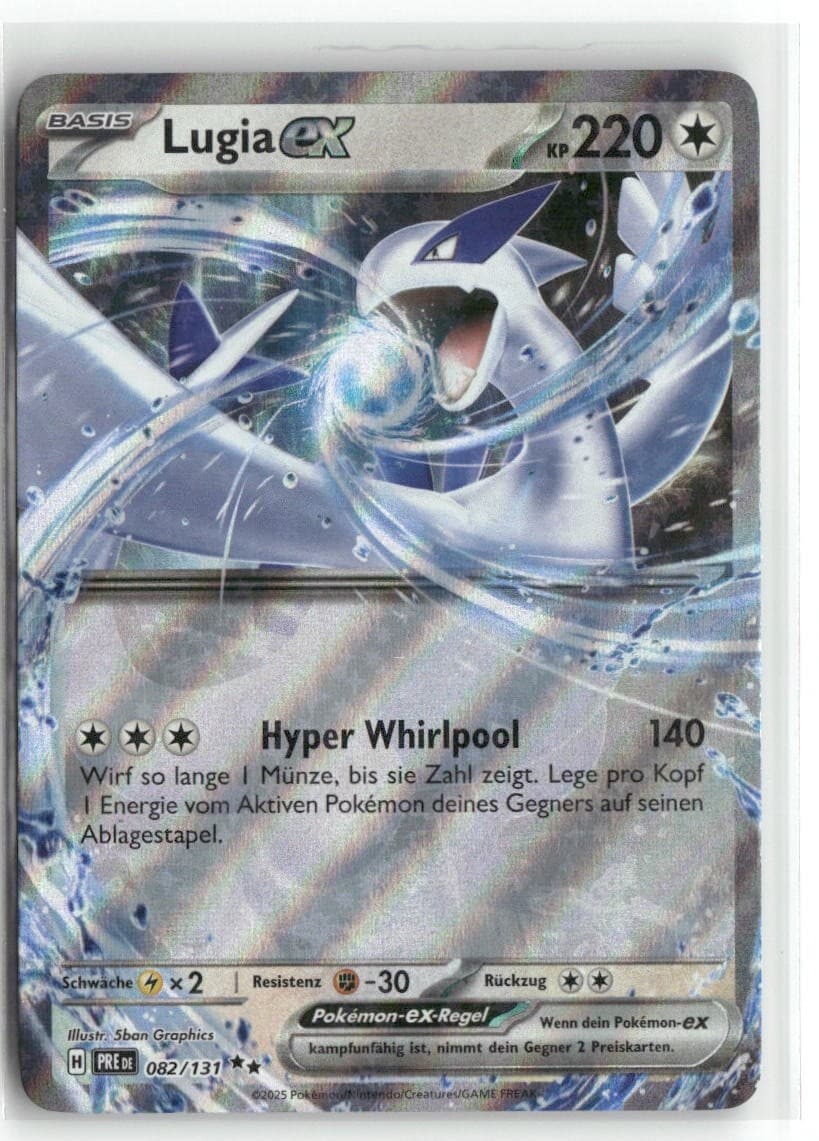 Lugia-ex 82/131 Prismatische Entwicklungen PRE Pokemon Deutsch