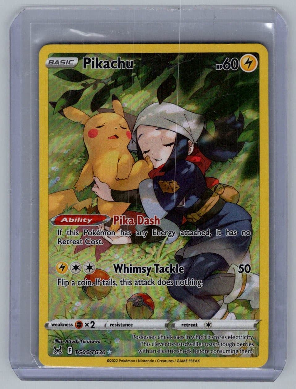 Pikachu TG05/TG30 Holo Lost Origin Trainer Gallery Pokemon NM