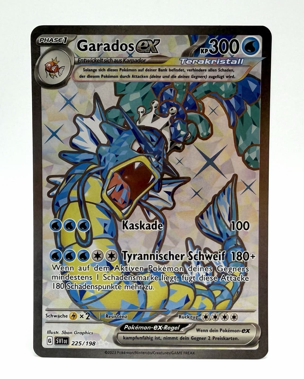 Pokémon | Garados EX | Terakristall | 225/198 | Karmesin & Purpur | Deutsch | NM