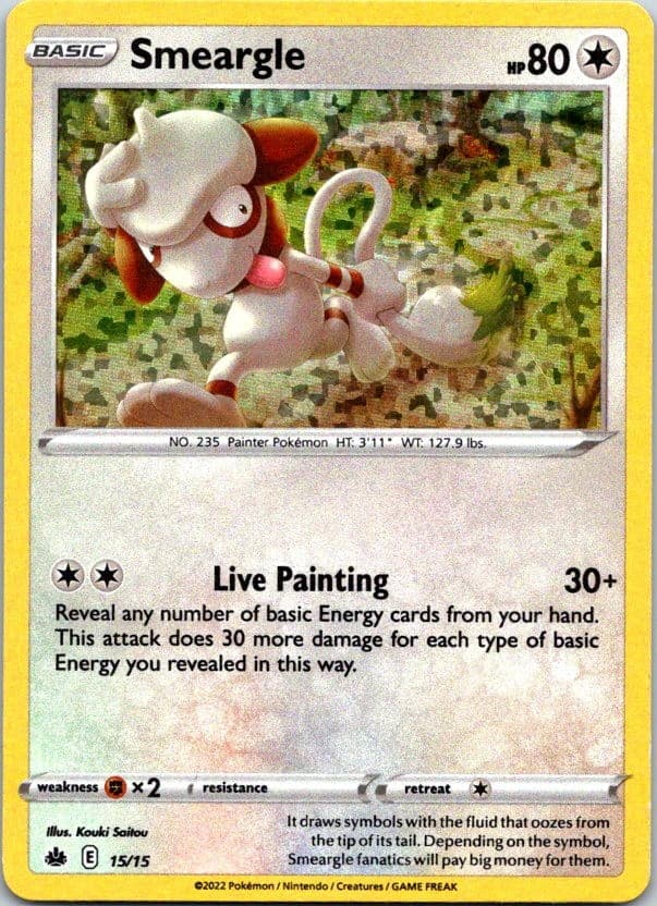 Smeargle 015/015 Holo Promo McDonald's Promos 2022 Pokemon MP