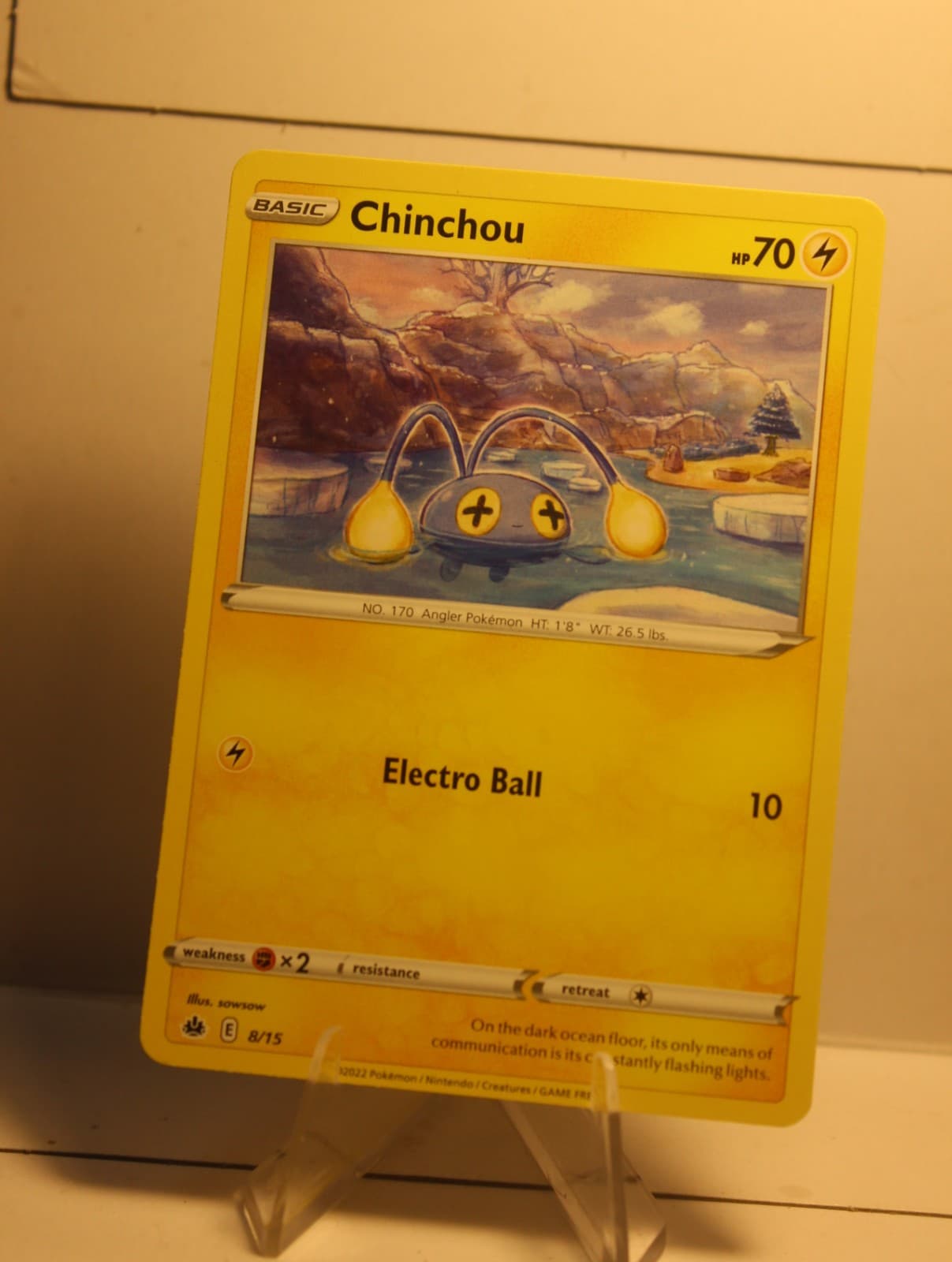 2022 Pokemon Card McDonald's Promos Chinchou 8/15
