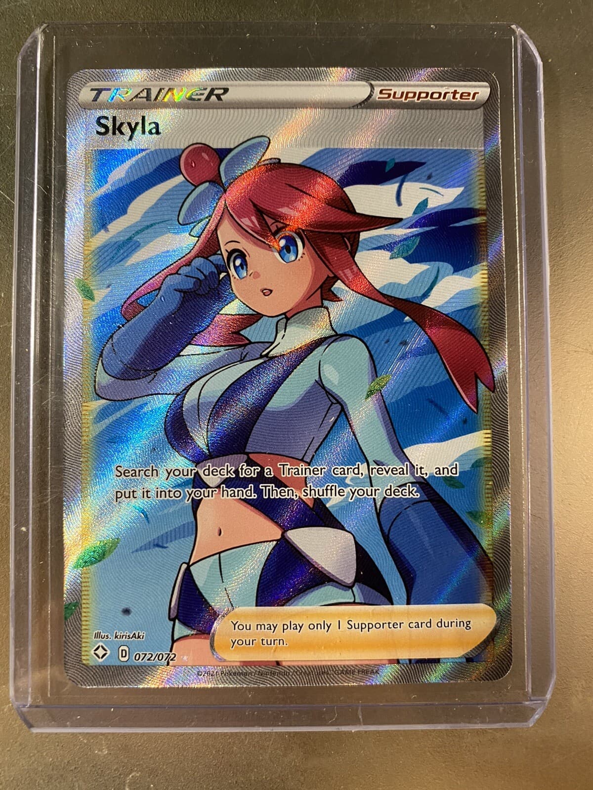 Skyla Full Art Trainer Supporter Ultra Rare Shining Fates Pokemon 72/72 NM