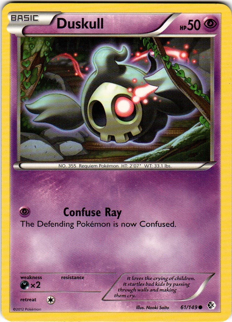 Duskull 61/149 C Boundaries Crossed Pokemon LP