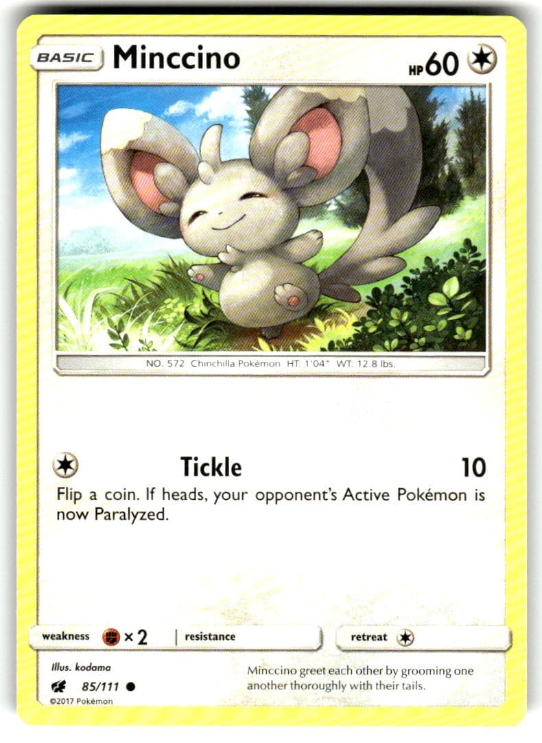 Minccino 85/111 Near Mint Crimson Invasion