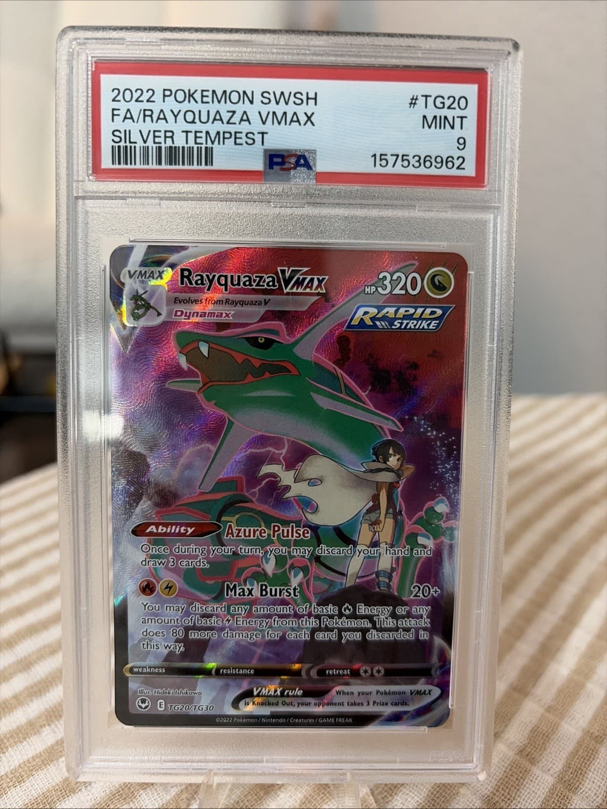 Rayquaza VMAX TG20/TG30 PSA 9 Pokemon Silver Tempest