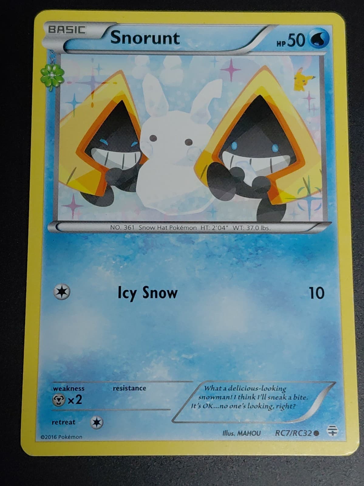 Snorunt RC7/RC32 Pokemon TCG Generations Radiant Collection LP