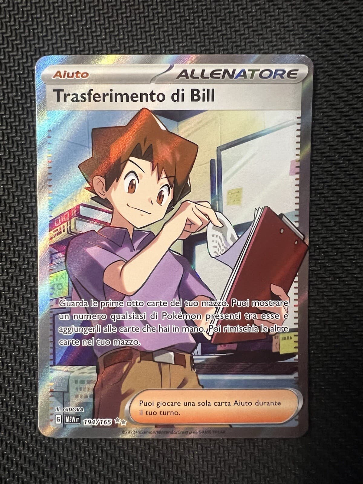 POKEMON 151 TRASFERIMENTO DI BILL 194/165 Anno 2023