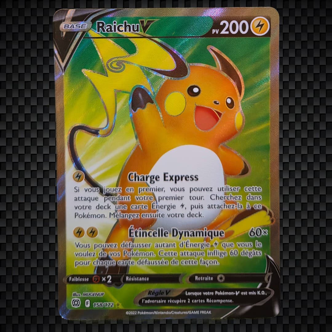 Cartes Pokémon : RAICHU V 158/172 - Stars Étincelantes - FR 🇨🇵