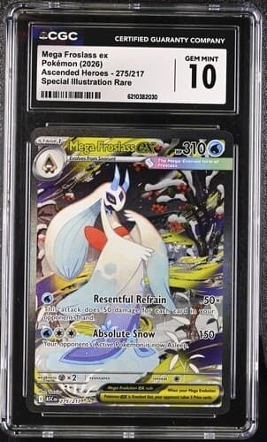 CGC 10 ENGLISH Mega Froslass ex 275/217 SIR Ascended Heroes Pokemon