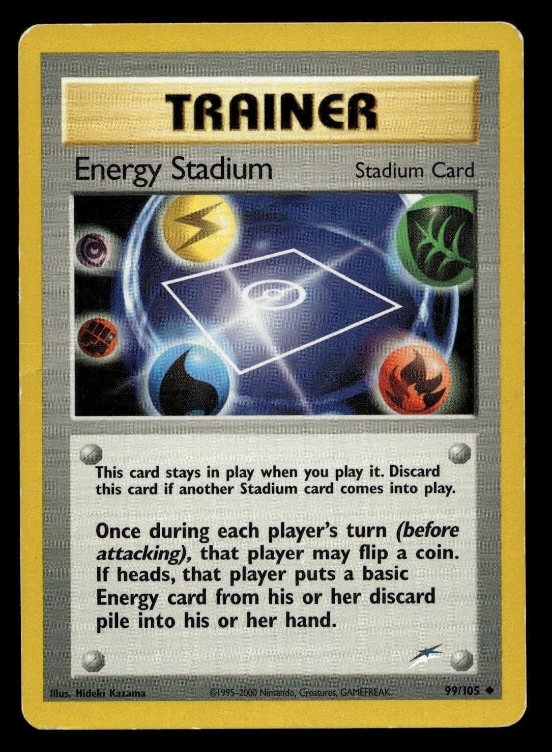 ENERGY STADIUM 99/105 UNCOMMON NEO DESTINY POKEMON MODERATELY PLAYED