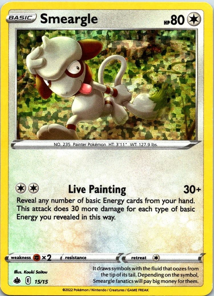 Smeargle 015/015 Promo Holo McDonald's Promos 2022 NM Pokemon
