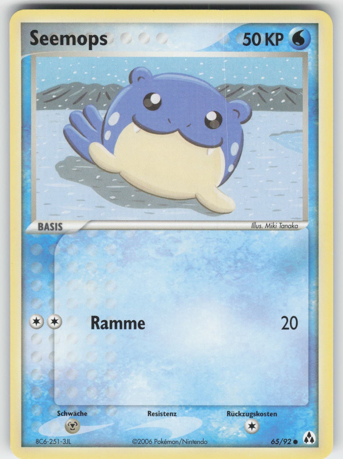 Pokémon Seemops 65/92 DE Common EX Legend Maker 2006