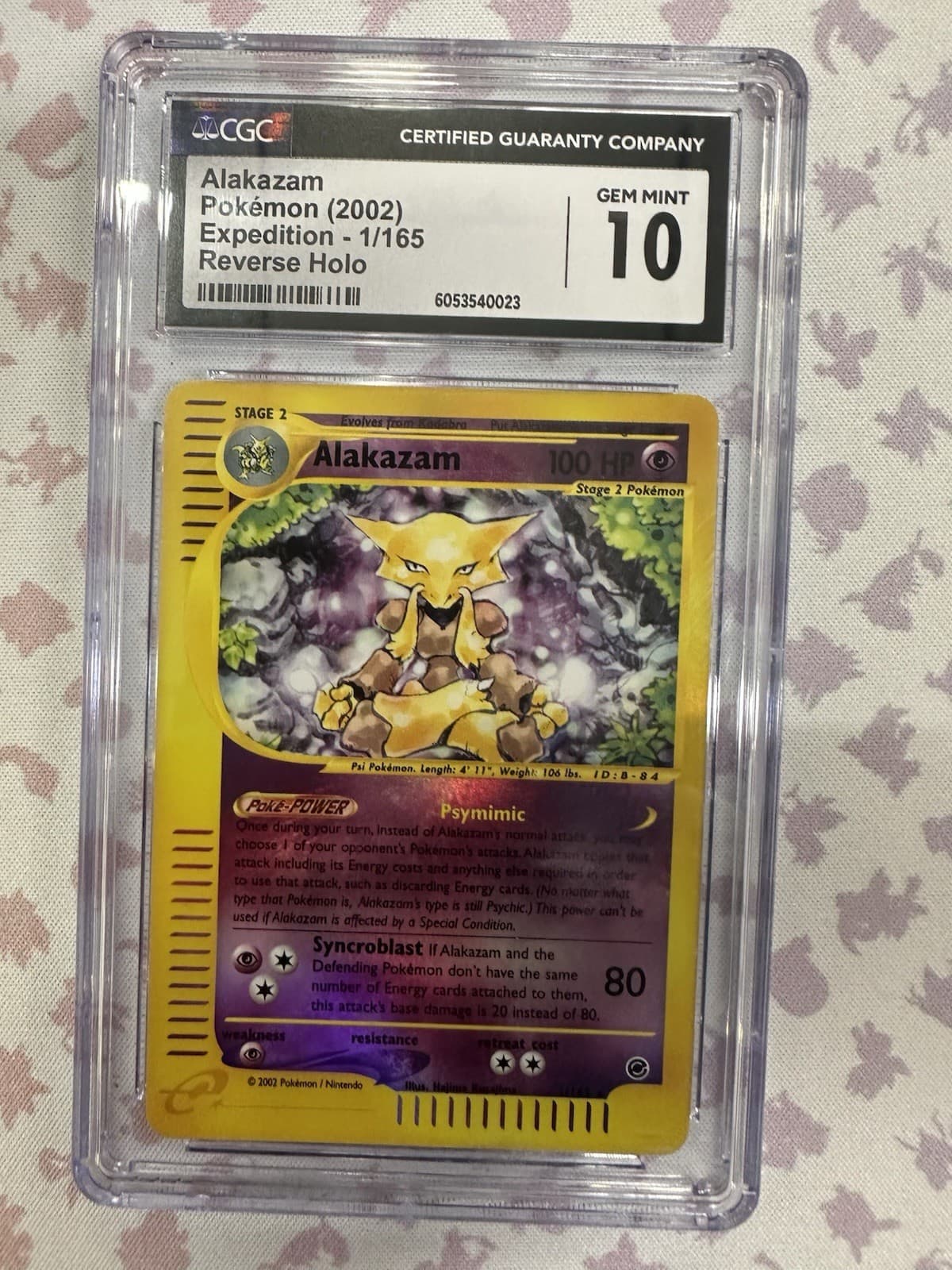 Alakazam Expedition 1/165 Reverse Holo Rare CGC 10