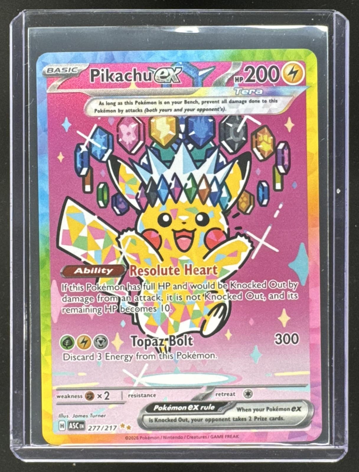 2026 Pokemon Ascended Heroes Pikachu ex 277/217 - DAL
